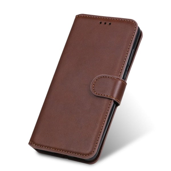 SKALO iPhone 13 Classic Wallet Cover - Brun Brown