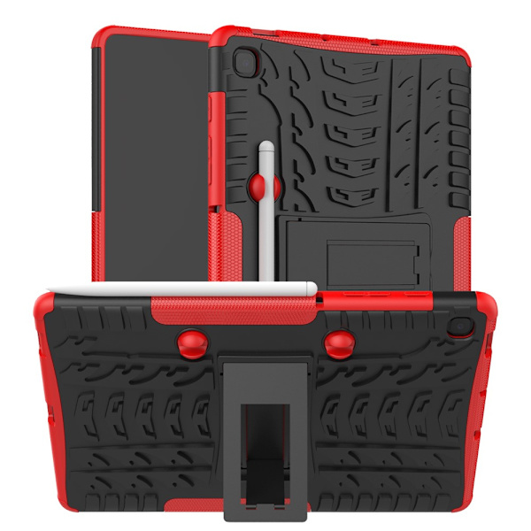 SKALO Samsung Tab S6 Lite Armor Dæk Hybrid Cover - Rød Red