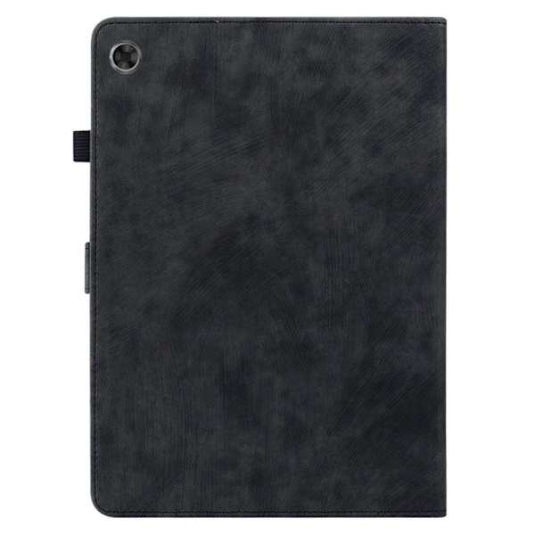 SKALO Lenovo Tab M7 (Gen 3) Cute Tiger PU-læder Flip Cover - Sort Black
