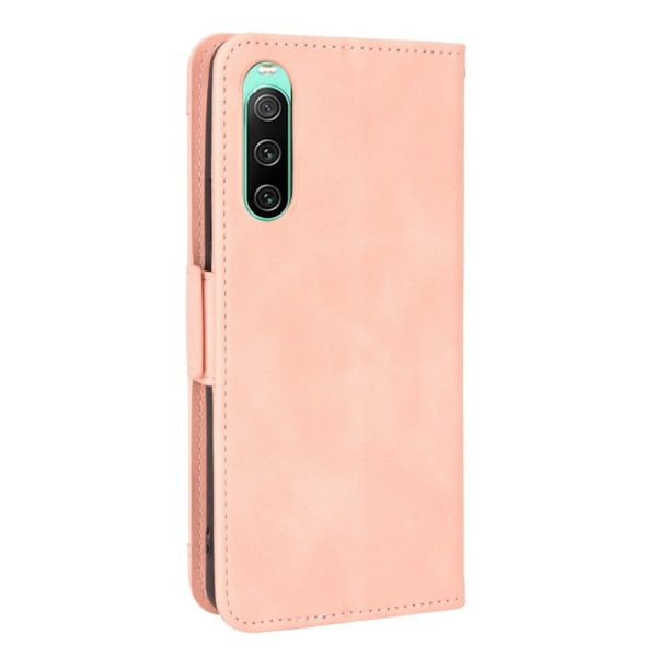 SKALO Sony Xperia 10 V 6-lokeroa Lompakkokotelo - Pinkki Pink