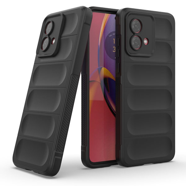 SKALO Motorola Moto G84 5G Rugged Bumpers TPU-Skal Svart