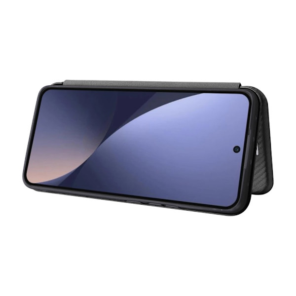 SKALO Xiaomi 13 Pro 5G Carbon Fiber Plånboksfodral - Svart Svart