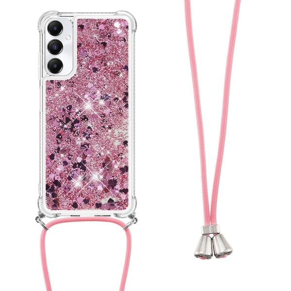 SKALO Samsung A05s 4G Juoksuhiekka Glitter Mobile kaulapanta - P Pink