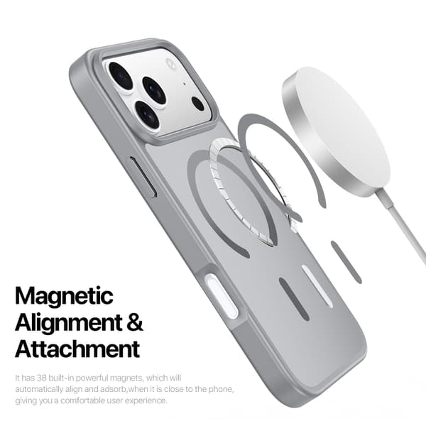 DUX DUCIS Yind Series Matte Finish Cover til iPhone 18 Pro Max - Grå Grey