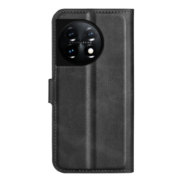 SKALO OnePlus 11 5G Plånboksfodral i PU-Läder - Svart Svart