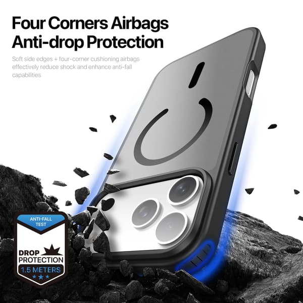 DUX DUCIS Yind Series Matte Finish Cover til iPhone 18 Pro Max - Sort Black