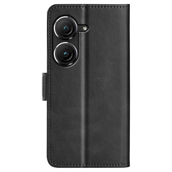SKALO Asus Zenfone 9 5G Premium Wallet Flip Cover - Sort Black