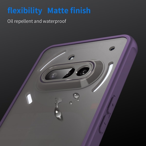 SKALO Nothing Phone (3a) 5G Color Bumper Frosted Skal - Lila Lila