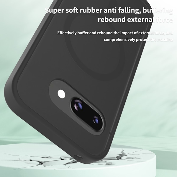 SKALO Google Pixel 9a Skin-touch Hybrid Suojakuori - Sininen Blue