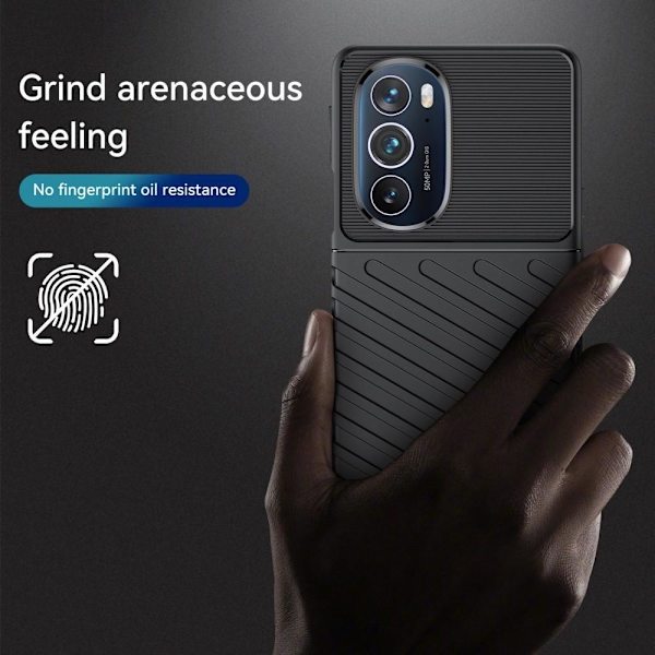 SKALO Motorola Edge 30 Pro Armor Thunder Skal - Svart Svart