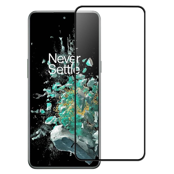2-PACK SKALO Oneplus 10T 5G Heltäckande Skärmskydd Härdat Glas - Svart Svart