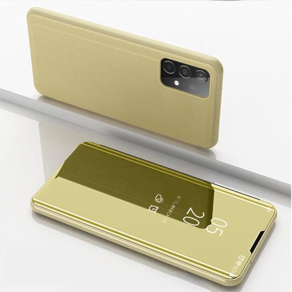 SKALO Samsung A52/A52s Clear View Spegel fodral - Guld Guld