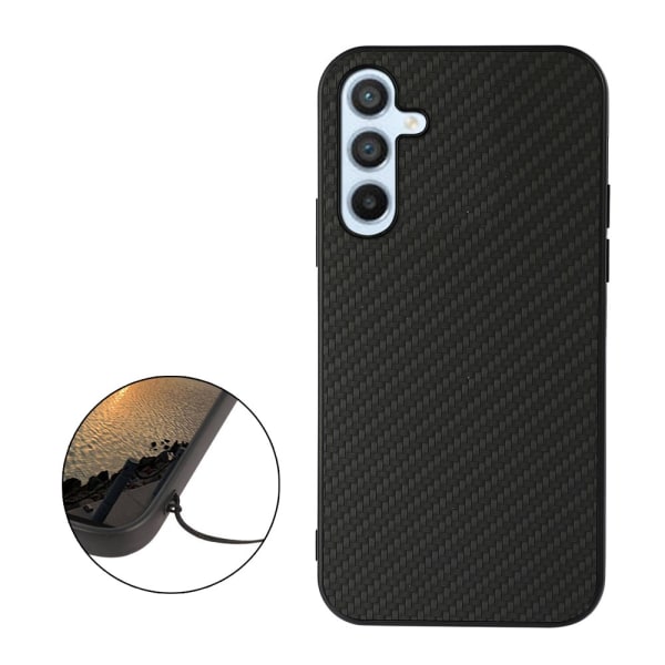 SKALO Samsung A54 5G Carbon Fiber TPU-skal - Svart Svart