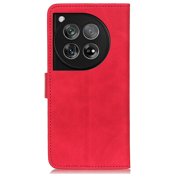 SKALO OnePlus 12 5G KHAZNEH Pungetui i PU-læder - Rød Red