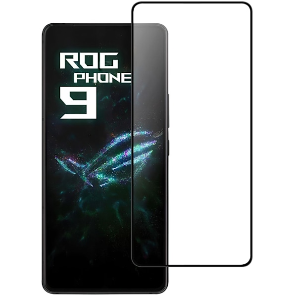 SKALO Asus ROG Phone 9 Pro 5G Koko Näytön Panssarilasi - Musta Black