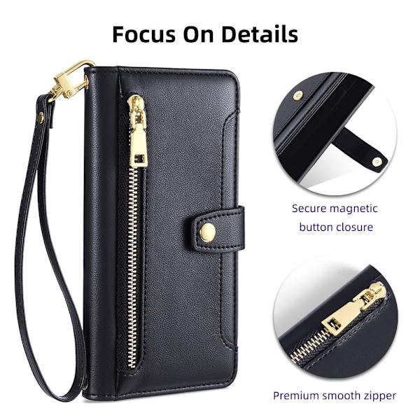 SKALO Xiaomi Redmi Note 13 5G Evelope Clutch 8-Fack - Svart Svart