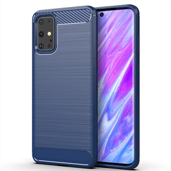 Stöttåligt Armor Carbon TPU-skal Samsung S20 Plus Blue