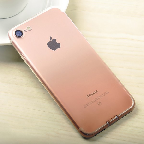 Gradient färgade Silikon TPU-Skal till iPhone 7/8 - fler färger Svart