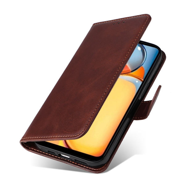 SKALO Xiaomi Redmi 13C 4G PU-nahkainen Lompakkokotelo - Valitse väri Brown