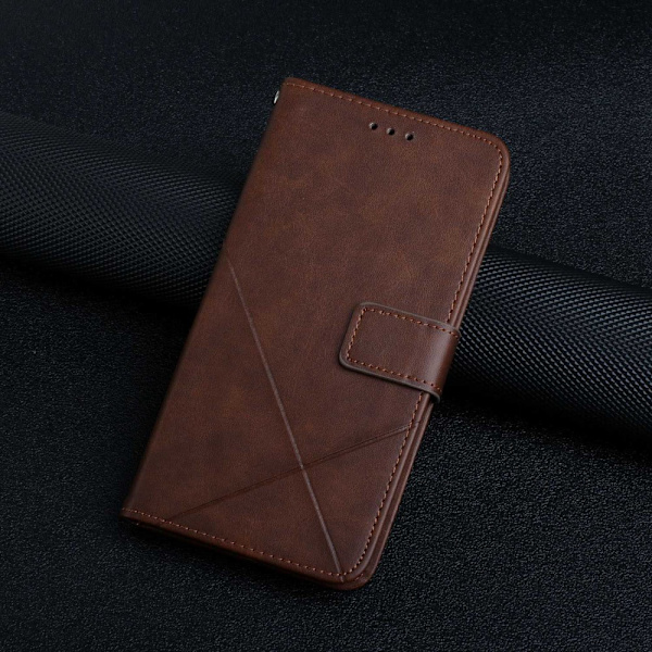 SKALO Samsung A23 5G Embossed Plånboksfodral i PU-Läder - Brun Brun