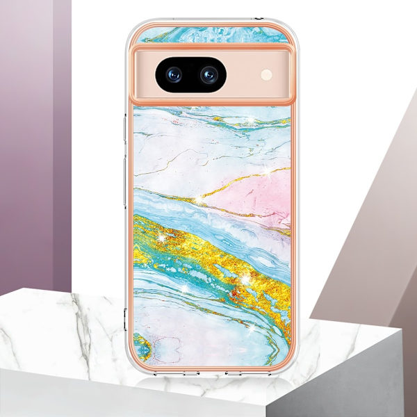 SKALO Google Pixel 8a Marmori TPU kuori - #1 Multicolor