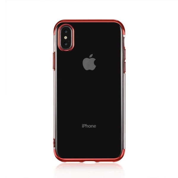 Design TPU-kuori Electro Plating iPhone Xs Maxille - enemmän värejä Red