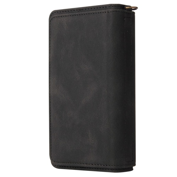 SKALO Motorola Moto G23 4G Big Wallet 17-FACK Plånboksfodral - Svart Svart