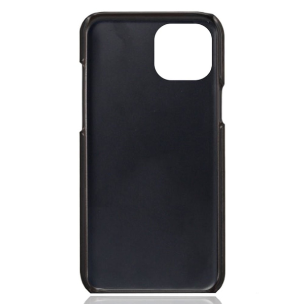 SKALO iPhone 15 PU-læder Kortholder Cover - Sort Black