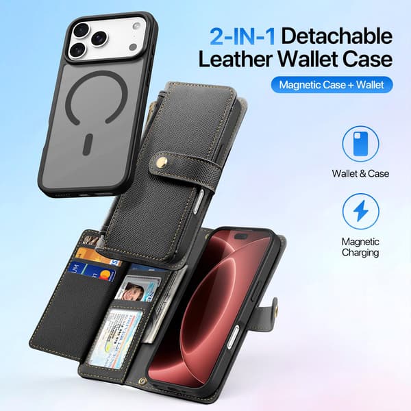 DUX DUCIS Lawa Series Flip Cover til iPhone 18 Pro - Sort Black