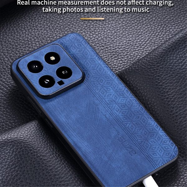 SKALO Xiaomi 14 5G AZNS PU læder Cover - Sort Black