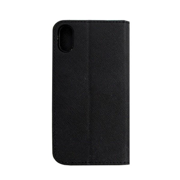 Plånboksfodral Fancy iPhone Xs Max - Svart Black