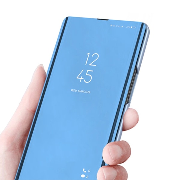 SKALO Samsung S24 Ultra Clear View Spegel fodral - Blå Blå