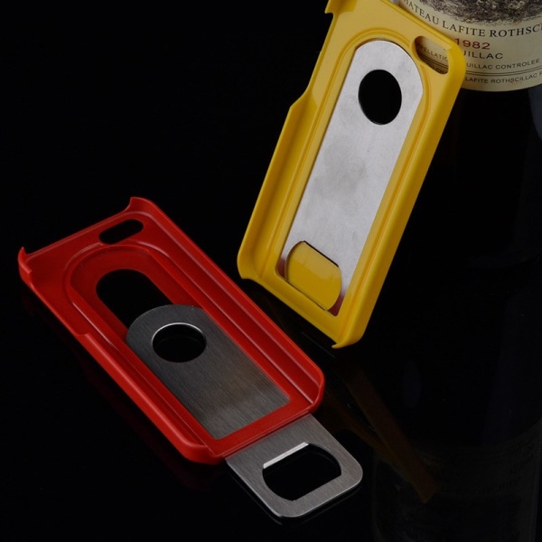 Flaskeåbner etui til iPhone 5 / 5S / SE - flere farver Yellow
