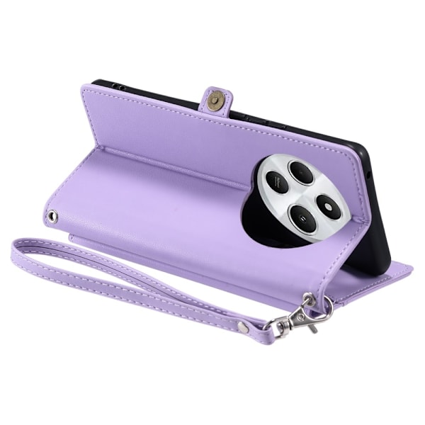 SKALO Xiaomi Redmi 14C PU-Läder Envelope Plånboksfodral - Lila Lila