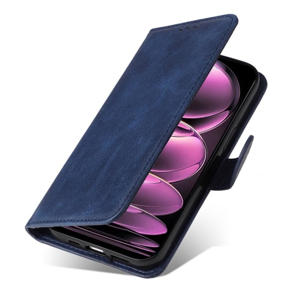 SKALO Xiaomi Redmi Note 12 Pro 5G Flip Cover m. pung i PU-læder - Blå Blue
