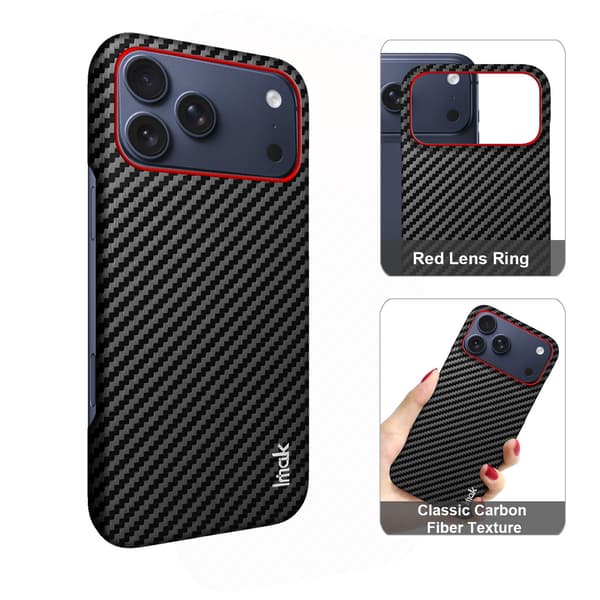 IMAK Ruiyi Series Cover til iPhone 18 Pro - Sort Black