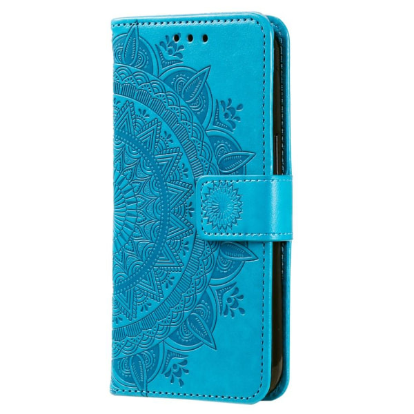 SKALO Xiaomi Redmi Note 12 4G Mandala Plånboksfodral - Blå Blå