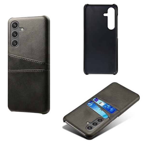 SKALO Samsung S25 PU-Læder Kortholder Cover - Sort Black