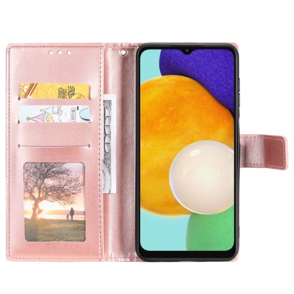 SKALO Samsung A13 5G Mandala lompakkokotelo - Ruusukulta Pink gold