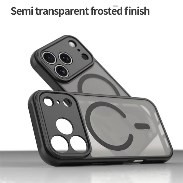 SKALO Mat Hybrid Cover til iPhone 18 Pro Max - Sort Black