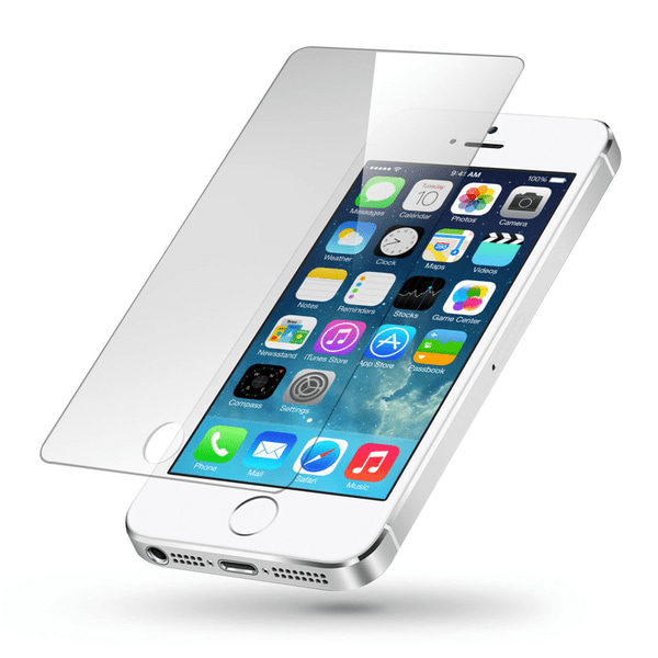 SKALO iPhone 5/5S/SE(1:a gen) Hærdet Glas Skærmbeskyttelse Transparent