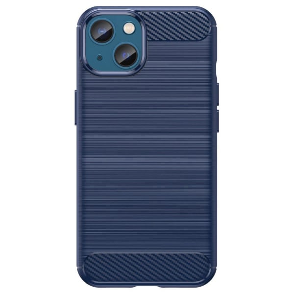 SKALO iPhone 14 Armor Carbon Iskunkestävä TPU suojakuori - Valit Blue