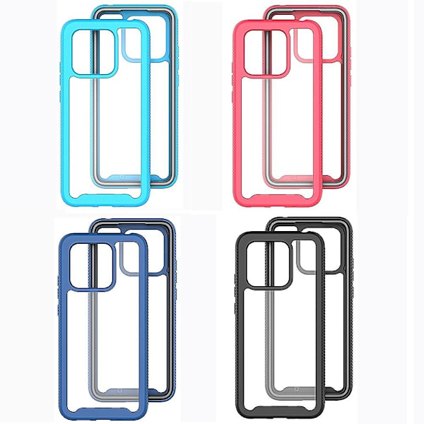 SKALO Xiaomi Redmi 10C Shockproof Clear Hybrid Skal - Svart Svart