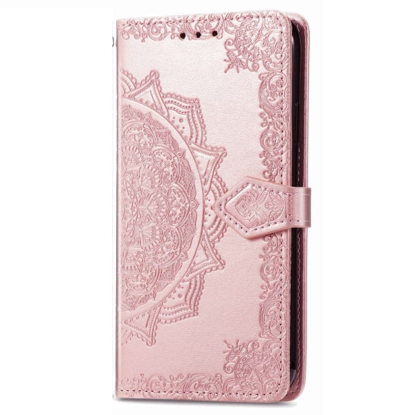 SKALO iPhone 14 Mandala Plånboksfodral - Roséguld Rosa guld