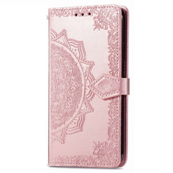 SKALO iPhone 14 Mandala Plånboksfodral - Roséguld Rosa guld