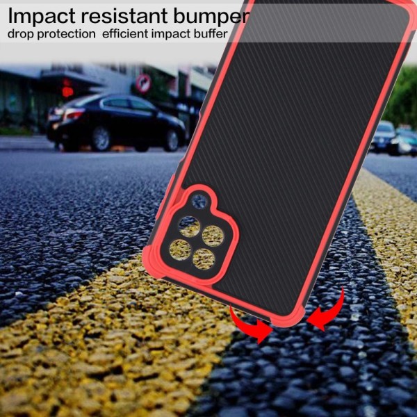 SKALO Samsung A22 4G Armor Hybrid Bumper Cover - Rød Red