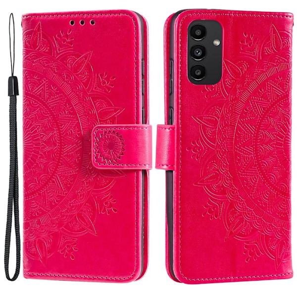 SKALO Samsung A13 4G Mandala Flip Cover - Cerise Cerise