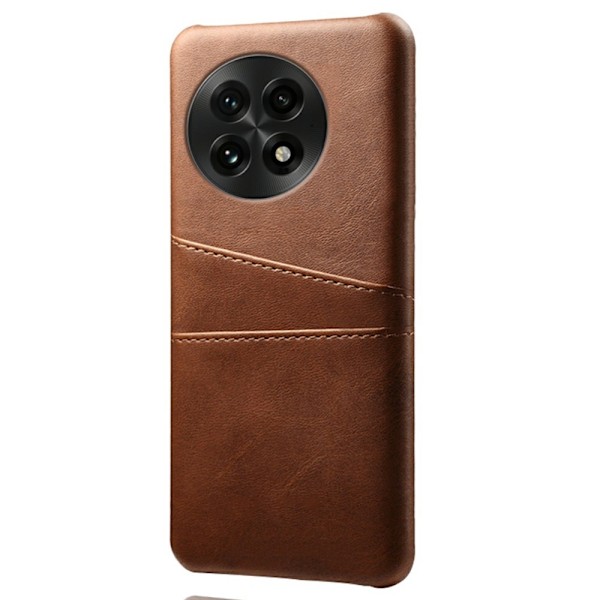 SKALO OnePlus 13 PU-Läder Korthållare Skal - Brun Brun