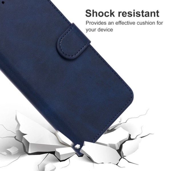SKALO Motorola Edge 40 5G Premium Plånboksfodral - Mörkblå Mörkblå