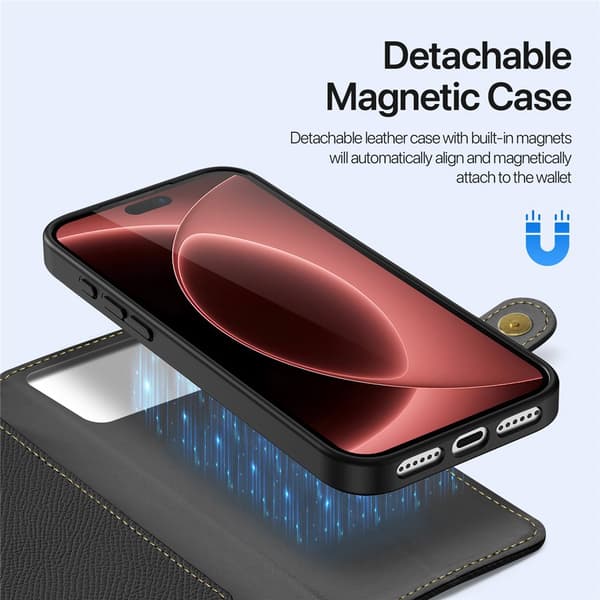 DUX DUCIS Lawa Series Flip Cover til iPhone 18 Pro Max - Sort Black